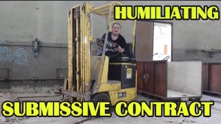 HUMILIATING SUBMISSIVE CONTRACT