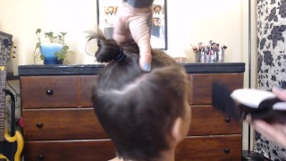 Shaving My Girlfriends Hair