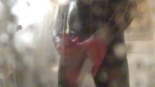 Bad Spiderman takes shower but just gets dirtier