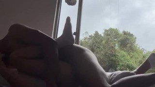 Missionary fuck with 18 year old teen Latina in Nike socks