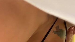 Horny MILF Show Her Showered Pussy