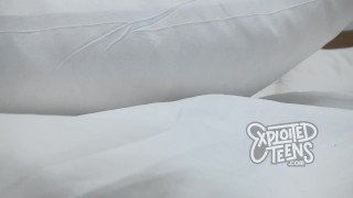 This cute 18 yr old Inuit Alaskan with braces and long legs sucks cock