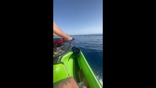 incredible fucking of my Brazilian friend complete on the jet ski Chris Diamond
