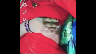 Indian Gay Crossdresser xxx in Red Saree fingering in his ass 🥵
