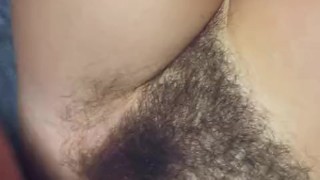 Neighbors 18yr old son fucks my hairy pussy and cums on my thick bush quick