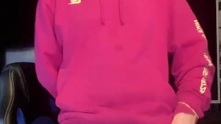 British Chav teases big hard cock