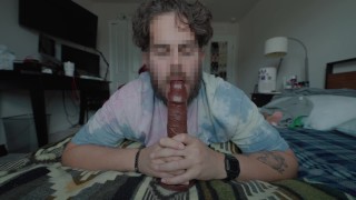 Sucking Dildo annd Masturbating