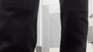 Playing in the restroom