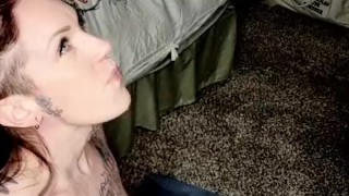 Watch me drain EVERY DROP of cum from DADDYS BALLS