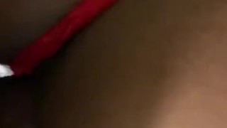 Ebony babe gets filled up for X-Mas