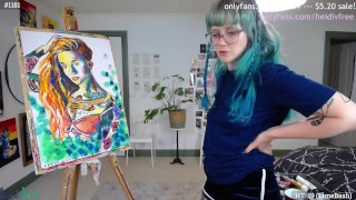hot aussie milf paints GoAskAlex