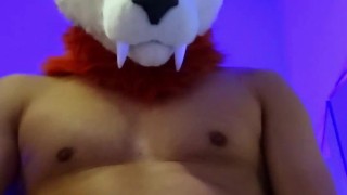 jock cat cums for you in fursuit 💦
