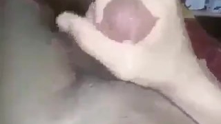 Egyptian stallion masturbating on the bed