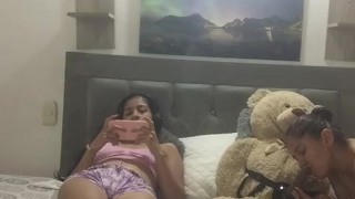 It feels so good to rub my clit and play with my teddy bear