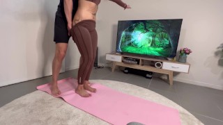 Yoga to HARD FUCK & CREAMPIE