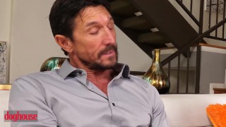 DOG HOUSE - Cum Filled Stepdaughter Destiny Cruz Gives Her Stepdad A Comforting Solution