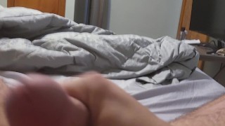 Chubby teen solo masturbation while mom is in next room