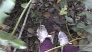 AFRICAN BBC JACKING OFF IN THE WOODS