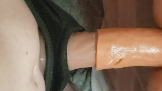 Pegging his ass strapon not enough wanted sleeve too