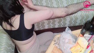 Soirée du samedi soir 🍷😋👅سكس مغربي الشراب و الحوى شبعت فيه مصان باش يحويني