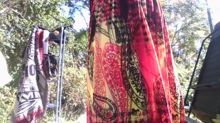 showering outside part 2