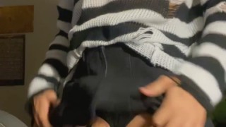 Femboy shows you his big surprise