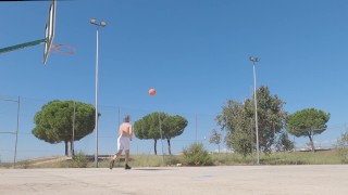 Fully naked basketball in public