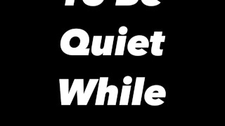 Trying To Be Quiet While masturbating