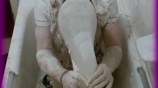 First Time Predicament Bondage - Extreme Wet and Messy Slave, Hardcore Humiliation