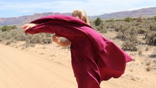 Hot FLDS Women Takes Dress Off & Masturbates In Public | Hot Babe In Prairie Dress