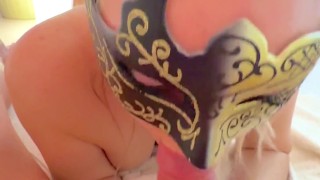 Risky Blowjob In Beautiful Public Spa - Young Couple Keyla & Lucas