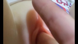 Fingering My Sex dolls Tight Pussy And Ass