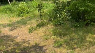 THICK RED HEAD GETS FUCKED OUTSIDE 💦😩😍