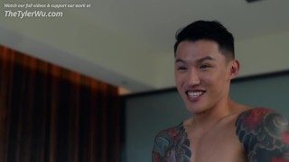 Straight Asian daddy fucks Tyler Wu hard