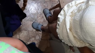 We masturbate to our stepmom while she is washing the dishes - IkaSmokS