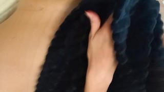 SOLO GIRL HOME VIDEO, german dirty talk, clit rubbing orgasm - Ela Stance