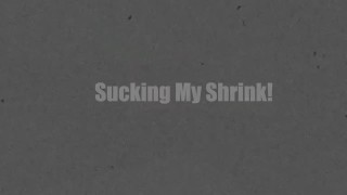 Size queen Sage Rabbit is addicted to sex and she needs to swallow cock in "Sucking My Shrink!"