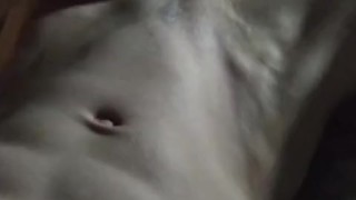 Cum on my abs before bed