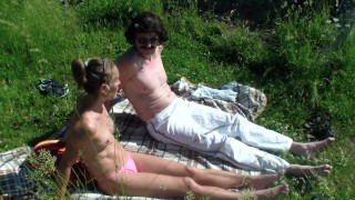 Sexual surprises during sunbathing - part 1