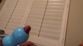 Using the Cake Stroker to make myself cum