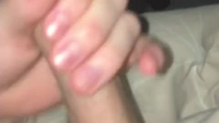POV sorting out my morning wood