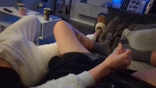 'Almost Caught' NutFlix & Chill - We Can't keep our hands off each other! (Juicy Lousie)