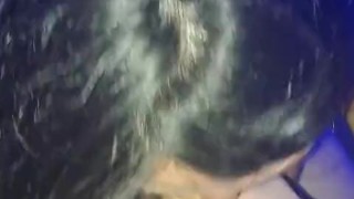 Maestra embarazada complaciendo a su director