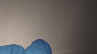 Under The Feet Of a Giant Listening to Music, Feet Tapping you on the FACE!