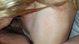 SEXY AMATUER COUGAR GIVES HEAD & GETS FUCKED POV - MEATY PUSSY & BIG TITS