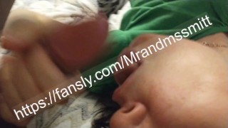 страстный отсос крупным планом