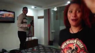 Laura Montenegro grabando bien sucio