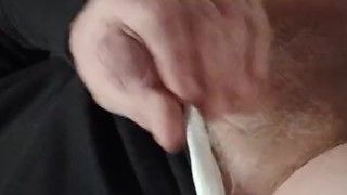 Masterbating in public bathroom at home depot