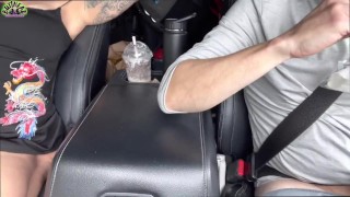 Real couple pulled off road for doggie fuck