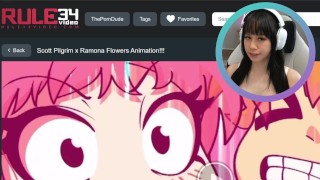 Hentai React! i watched Scott Pilgrim x Ramona Flowers